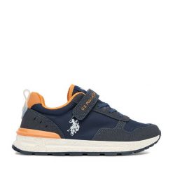 Sneakersy U.S. Polo Assn. Niebieskie trampki i tenisówki chłopięce U.S. Polo Assn., bez wzorów, bez zapięcia. Za 199.99 zł.