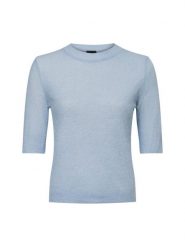 BOSS sweter z dzianiny - Fusionana Kobiety Wełna niebieski, XL. Niebieskie swetry damskie Boss, xl, bez wzorów, z dzianiny, bez kołnierzyka, bez ramiączek, bez kaptura. Za 899.95 zł.