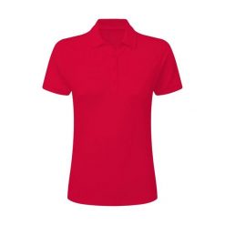 Damska Koszulka Polo Signature Stretch Bez Metki. Czerwone koszulki sportowe damskie SG, l, bez wzorów, bez kołnierzyka, bez ramiączek. Za 82.99 zł.