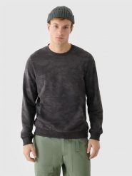 4F Bluza dresowa nierozpinana bez kaptura męska - szara XXL. Szare bluzy męskie 4f, m, bez wzorów, z bawełny, bez kaptura. Za 179.99 zł.
