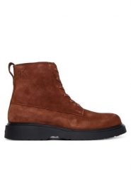 Calvin Klein Trzewiki Combat Ess Lace Up Zip Boot Su YM0YM01371 Brązowy. Brązowe botki męskie Calvin Klein, bez wzorów, ze skóry, bez zapięcia. Za 559.99 zł.