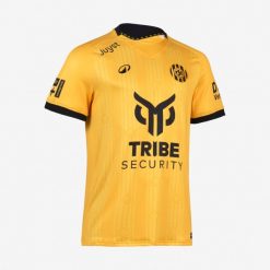 Koszulka piłkarska autentyczna Kipsta Roda JC 25/26 domowa. Brązowe koszulki sportowe męskie KIPSTA, l, bez wzorów, z elastanu, bez kołnierzyka, bez ramiączek, do piłki nożnej. Za 289.99 zł.