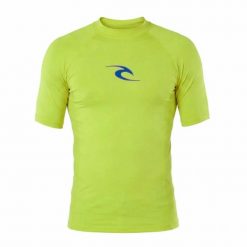 Męska koszulka z filtrem UV RIP CURL WAVES z krótkim rękawem. Zielone koszulki sportowe męskie Rip Curl, l, bez wzorów, z elastanu, bez kołnierzyka, bez ramiączek, do pływania. Za 158.56 zł.