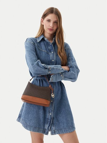 MICHAEL Michael Kors Torebka 32S6G3PC1B Brązowy. Brązowe listonoszki damskie MICHAEL Michael Kors, bez wzorów, bez dodatków. Za 949.99 zł.
