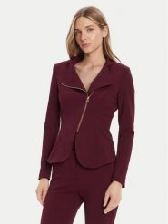 Rinascimento Marynarka CFC0125220003 Bordowy Slim Fit. Czerwone żakiety damskie Rinascimento, s, bez wzorów, z syntetyku. Za 449.99 zł.
