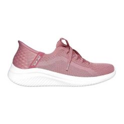 Buty do chodzenia damskie Skechers Slip-ins Ultra Flex 3.0. Fioletowe trampki i tenisówki damskie Skechers, bez wzorów, z dzianiny, bez zapięcia. Za 289.99 zł.