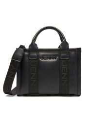 JENNY Torebka C-JNY-M-023-08 Czarny. Czarne torebki do ręki damskie Jenny, bez wzorów, z materiału, bez dodatków. Za 129.99 zł.