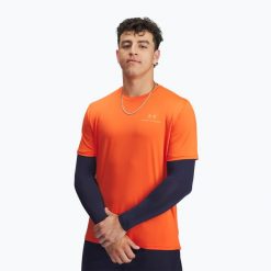 Koszulka Under Armour Vanish Energy. Brązowe koszulki sportowe męskie Under Armour, bez wzorów, bez kołnierzyka, bez ramiączek, na fitness i siłownię. Za 219.99 zł.
