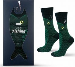 Soxo Męskie Skarpetki kolorowe SOXOLet's go fishing w pudełku 4045. Skarpety męskie Soxo, bez wzorów. Za 37.99 zł.