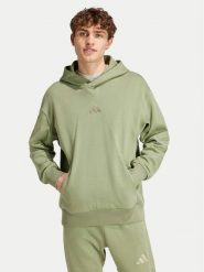Adidas Bluza ALL SZN French Terry IY4156 Zielony Loose Fit. Zielone bluzy męskie Adidas, m, bez wzorów, z bawełny, bez kaptura. Za 169.99 zł.