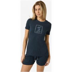 Koszulka damska SUPER.NATURAL W Palm Island Bio J Tee. Niebieskie t-shirty damskie super.natural, m, bez wzorów, z jersey, bez kołnierzyka. Za 429.99 zł.