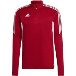 Bluza męska adidas Condivo 22 Training Top. Czerwone bluzy męskie Adidas, m, bez wzorów, z materiału, bez kaptura, do piłki nożnej. Za 163.99 zł.