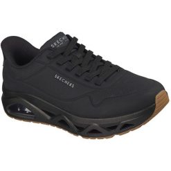 Buty sportowe męskie Skechers Uno Glide step Glide On Air. Czarne buty sportowe męskie Skechers, ze skóry ekologicznej, bez zapięcia, na fitness i siłownię. Za 590.00 zł.