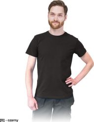 R.E.I.S. TSRSLIM - t-shirt męski o dopasowanym kroju, 100% bawełna - czarny M. Czarne t-shirty męskie R.E.I.S., m, bez wzorów, z bawełny, bez kołnierzyka. Za 17.74 zł.
