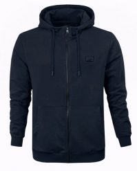 Męska Bluza Dresowa z Kapturem - PAKO JEANS - Granatowa. Niebieskie bluzy męskie Pako Jeans, l, bez wzorów, z bawełny, z kapturem. Za 169.00 zł.