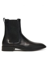 Calvin Klein Sztyblety Slim Ess HM0HM01914 Czarny. Czarne botki męskie Calvin Klein, bez wzorów, ze skóry, bez zapięcia. Za 599.99 zł.