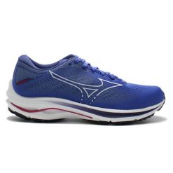 Buty do biegania damskie Mizuno Wave Rider 25 niebieskie. Niebieskie obuwie sportowe damskie Mizuno, bez wzorów, z gumy, do biegania, mizuno wave. Za 703.05 zł.