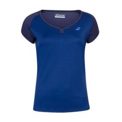 T-shirt koszulka juniorska Babolat Play Cap Sleeve Top. Niebieskie koszulki sportowe damskie BABOLAT, bez wzorów, z poliesteru, bez kołnierzyka, bez ramiączek, tenisowe. Za 79.00 zł.