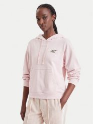 Lacoste Bluza SF8342 Różowy jasny Regular Fit. Czerwone bluzy damskie Lacoste, bez wzorów, z bawełny, bez kaptura. Za 639.99 zł.