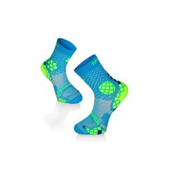 Skarpety uciskowe do sportu Skarpety uciskowe Turkusowo-żółte. Niebieskie skarpety damskie TRY TO FLY, bez wzorów. W wyprzedaży za 67.34 zł.
