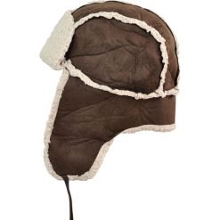Czapka męska Uszanka Zimowa wyprawa brązowo-ecru. Czapki i kapelusze męskie marki Art of Polo. Za 37.60 zł.
