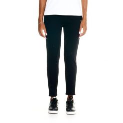 Bluza z kieszeń na co dzień na siłownię. Czarne bluzy sportowe damskie LEONE 1947 APPAREL, bez wzorów, z bawełny, bez kaptura, na fitness i siłownię. Za 126.26 zł.