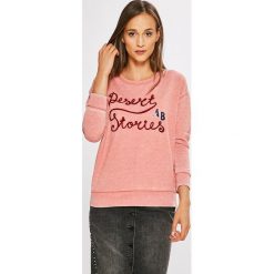 Scotch & Soda - Bluza. Różowe bluzy damskie Scotch & Soda, z nadrukiem, z bawełny. W wyprzedaży za 259.90 zł.