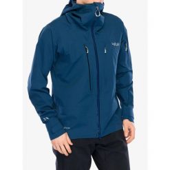 Kurtka z membraną męska Rab Khroma Kinetic Jacket. Niebieskie kurtki męskie RAB, m, bez wzorów, bez kaptura. Za 1,574.99 zł.