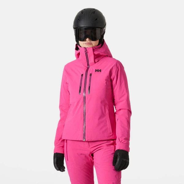 Damska kurtka narciarska Helly Hansen Alphelia Lifaloft. Czerwone kurtki snowboardowe damskie Helly Hansen, bez wzorów, bez kaptura, narciarskie. W wyprzedaży za 2,025.00 zł.
