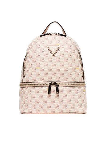 Guess Plecak TWLW96 76032 Różowy. Czerwone plecaki damskie Guess, z aplikacjami, ze skóry. Za 349.99 zł.