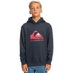 Bluza z kapturem dla Chłopcy BIG LOGO Niebieski. Niebieskie bluzy dla chłopców Quiksilver, bez wzorów, z bawełny, bez ramiączek, z kapturem. Za 189.99 zł.