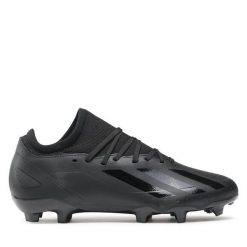 Buty do piłki nożnej adidas. Czarne buty sportowe męskie Adidas, bez zapięcia. Za 299.99 zł.