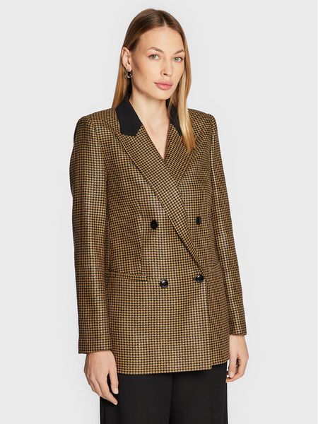 TWINSET Marynarka 222TT2317 Złoty Regular Fit. Żółte żakiety damskie Twinset, bez wzorów, z wełny. Za 1,359.00 zł.