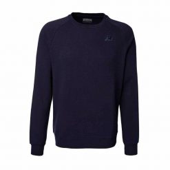 Bluza Kappa Caimali Swt. Niebieskie bluzy męskie Kappa, l, bez wzorów, z bawełny, bez kaptura, na fitness i siłownię. Za 239.50 zł.