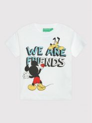 United Colors Of Benetton T-Shirt 3096G103I Biały Regular Fit. Białe t-shirty dla chłopców United Colors Of Benetton, bez wzorów, z bawełny, bez ramiączek. Za 69.99 zł.