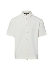Marc O'Polo koszula z dzianiny Mężczyźni Regular Fit Bawełna biały, M. Białe koszule męskie Marc O'Polo, na lato, m, bez wzorów, z bawełny, klasyczne, bez kołnierzyka, bez ramiączek. Za 379.95 zł.