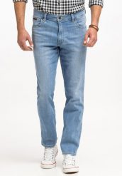 WRANGLER TEXAS SLIM MĘSKIE SPODNIE JEANSOWE JEANSY DŻINSY DREAM ON W12SQO859. Czarne jeansy męskie Wrangler, l, bez wzorów, z bawełny, klasyczne. W wyprzedaży za 144.99 zł.