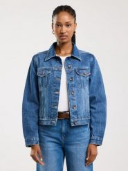 Kurtka damska jeansowa ciemnoniebieska Josephine 489. Niebieskie kurtki damskie Big Star, l, bez wzorów, z denimu, bez kaptura. Za 399.99 zł.