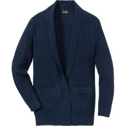 Długi sweter bez zapięcia Regular Fit bonprix ciemnoniebieski. Swetry przez głowę męskie marki bonprix. Za 49.99 zł.