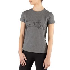 Koszulka turystyczna damska Viking Lako Bamboo. Szare t-shirty damskie Viking, m, z aplikacjami, z bawełny, bez kołnierzyka. Za 103.00 zł.