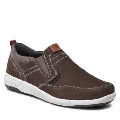 Półbuty Josef Seibel. Brązowe półbuty na co dzień męskie Josef Seibel, bez zapięcia. Za 259.99 zł.
