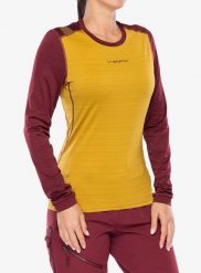 Bluza termoaktywna damska La Sportiva Tour Long Sleeve. Żółte bluzy damskie La Sportiva, l, bez wzorów, z materiału, bez kaptura. Za 258.49 zł.