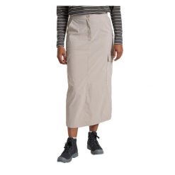 Spódnica Damska Pro Nosilife Midi. Brązowe spódnice damskie Craghoppers, bez wzorów, z elastanu, midi, dopasowane. Za 419.99 zł.