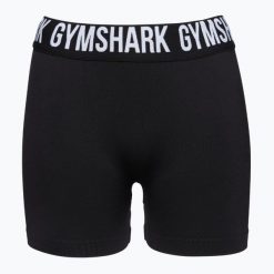 Spodenki treningowe damskie Gymshark Fit. Czarne obuwie sportowe damskie GYMSHARK, m, bez wzorów, sportowe, na fitness i siłownię. Za 84.99 zł.