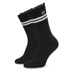 Skarpety długie Lacoste. Czarne skarpety damskie Lacoste, bez wzorów. Za 159.99 zł.