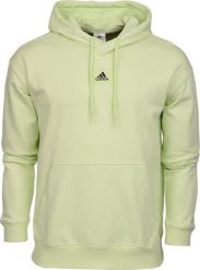 Adidas Bluza męska adidas Essentials FeelVivid Cotton Hoodie zielona HE4359 S. Zielone bluzy męskie Adidas, m, bez wzorów, bez kaptura. Za 202.07 zł.