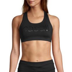 Stanik fitness cardio Casall Iconic Wool Sports. Czarne obuwie sportowe damskie Casall, bez wzorów, na fitness i siłownię. Za 129.99 zł.