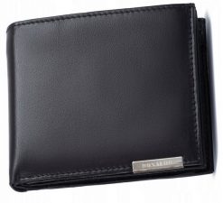 Portfel skórzany Ronaldo RM-01-BCF-BP czarny. Czarne portfele męskie RONALDO, bez wzorów, ze skóry. Za 59.99 zł.