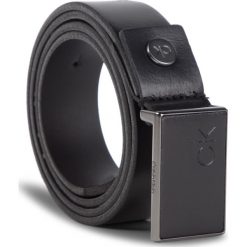 Pasek Męski CALVIN KLEIN - 3Cm Adj.Plaque Belt K50K504241 001. Czarne paski damskie Calvin Klein, bez wzorów, ze skóry. W wyprzedaży za 219.00 zł.