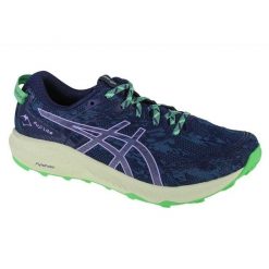 Buty Asics Fuji Lite 3 1012B294-400 niebieskie. Niebieskie obuwie sportowe damskie bez wzorów, z materiału, do biegania. Za 702.66 zł.